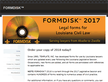Tablet Screenshot of formdisk.com